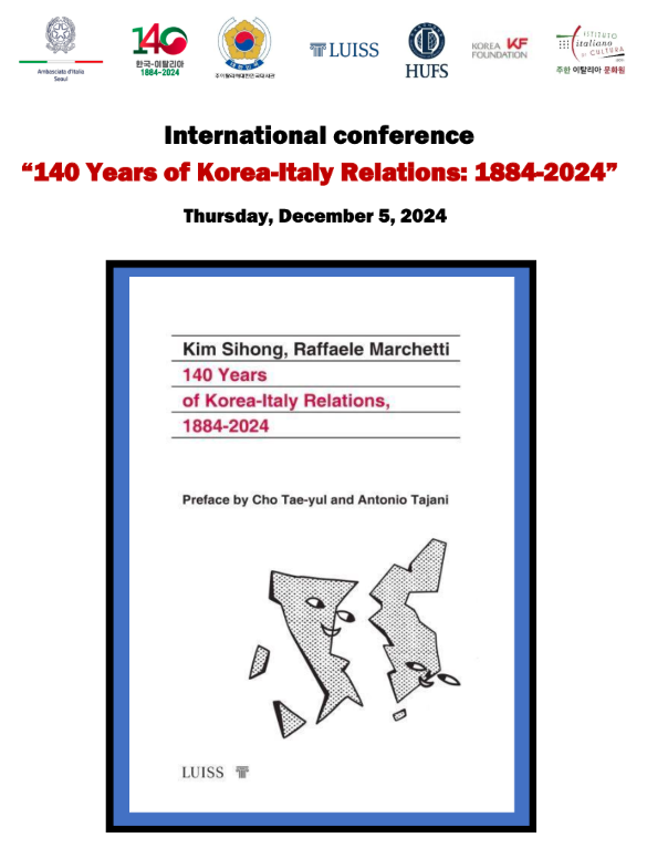 International Conference '140 Years of Korea-Italy Relations: 1884-2024