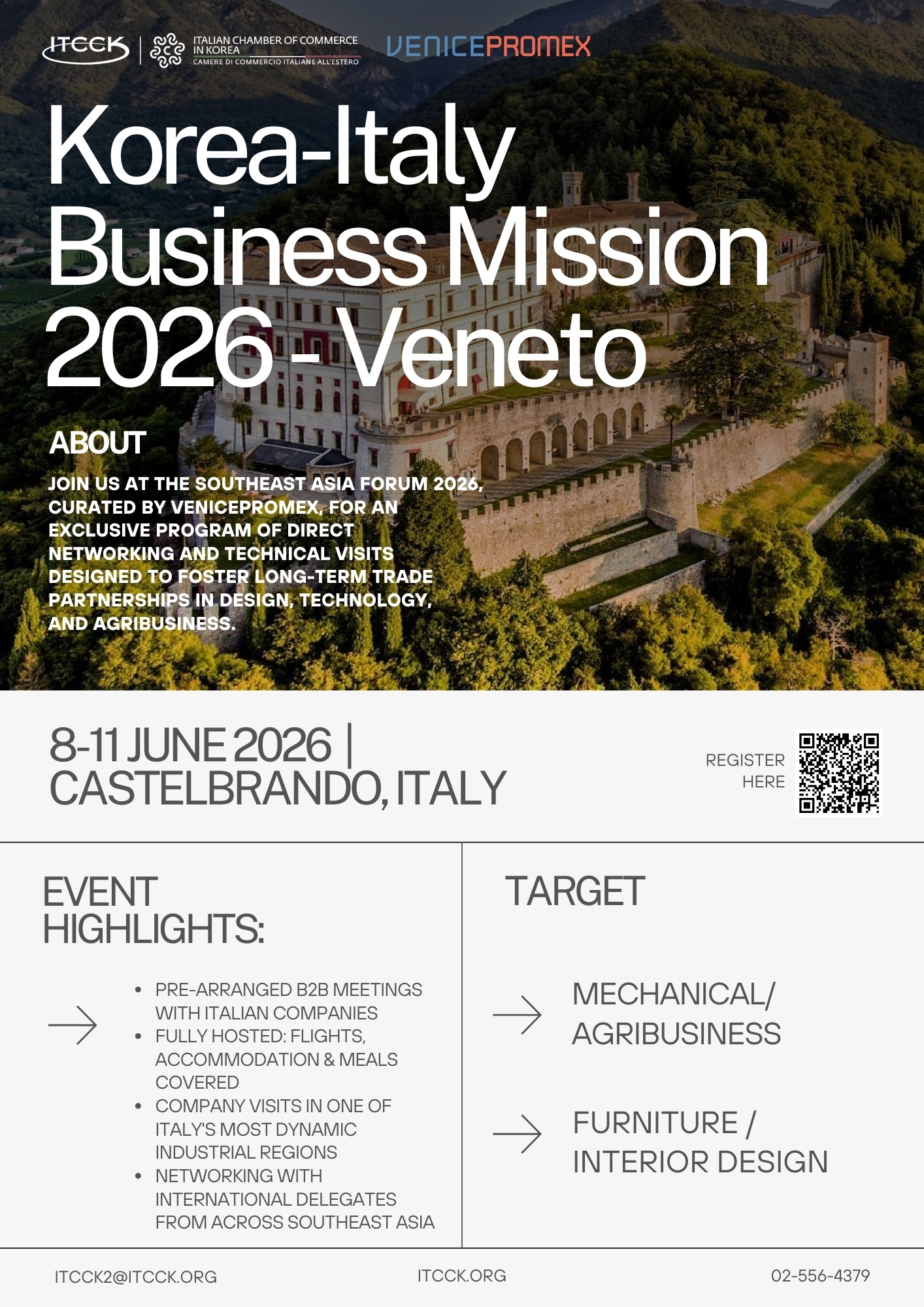 Korea-Italy Business Mission 2026 - Veneto